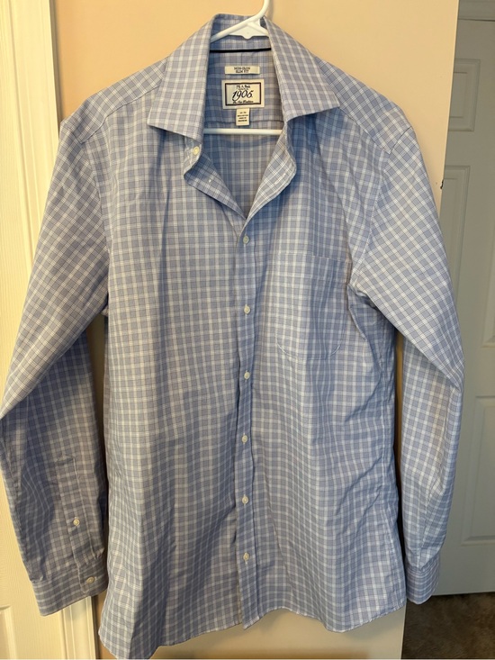 Jos. A. Bank Other - Jos. A. Bank Light Blue Windowpane Dress Shirt